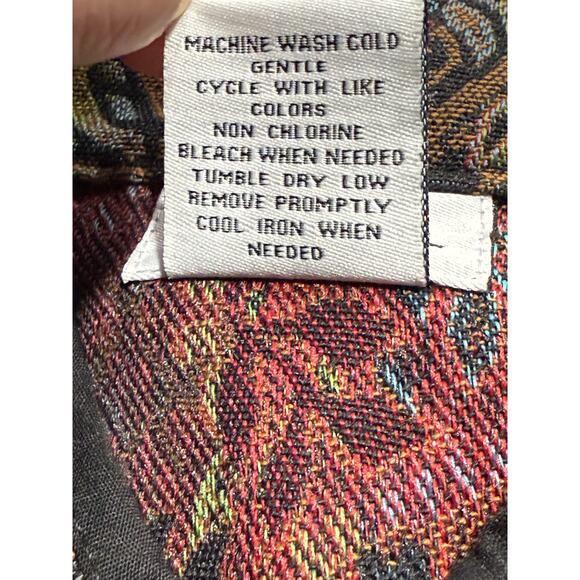 VTG BonWorth Tapestry Blazer Jacket 30422 Womens Small Petite SP Paisley Floral - Picture 7 of 8